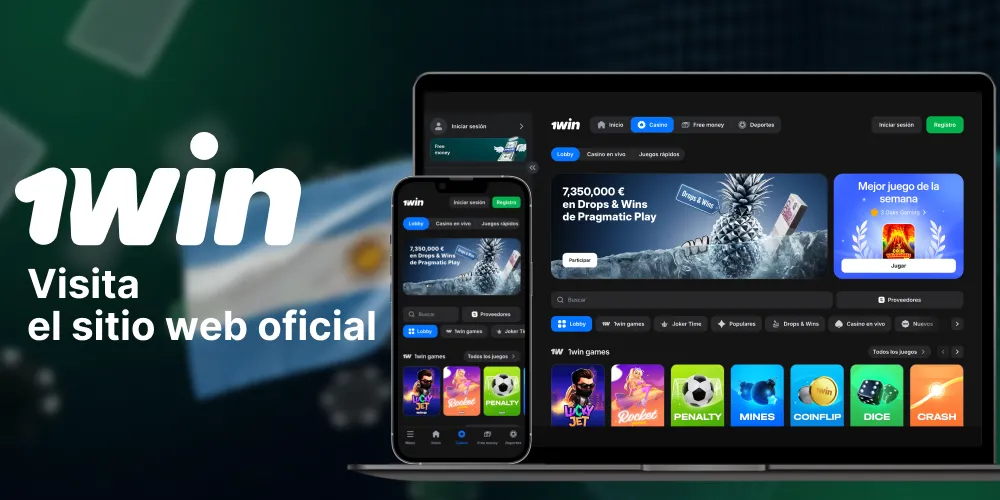 Visita la página web oficial de 1Win Argentina