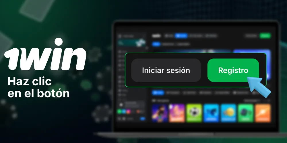 Haz clic en el botón "Registrarse" en la página principal de 1Win Argentina